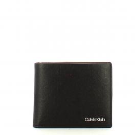 Calvin Klein Portafoglio in pelle logata con portamonete - 1