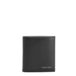 Calvin Klein Portafoglio RFID Duo Stitch a tre ante in pelle CK Black - 1