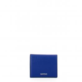 Iuntoo Micro Portafoglio Eleganza in pelle liscia Bluette - 1