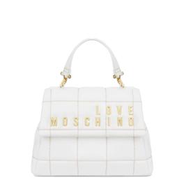 Love Moschino Borsa a mano Embroidery Quilt Bianco - 1