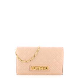Love Moschino Clutch Shiny Quilted Nude - 1