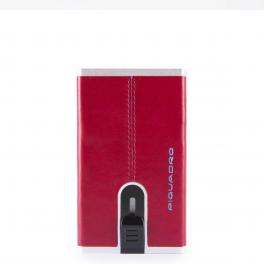 Piquadro Porta carte di credito con Sliding System Blue Square - 1